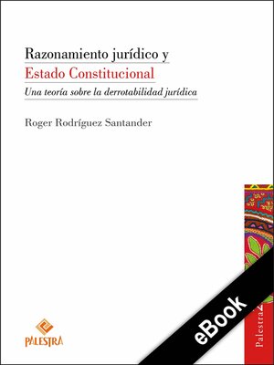 cover image of Razonamiento jurídico y Estado Constitucional